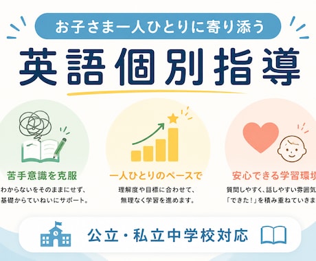 中学生英語の個別指導　4回継続レッスンおこないます 教科書、テキストで丁寧に学習＆定期考査対策 イメージ2