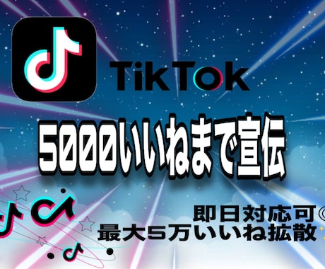 Tiktokいいね数〜5万いいねいくまで宣伝します 5000＋から！即日対応可！◎ イメージ1