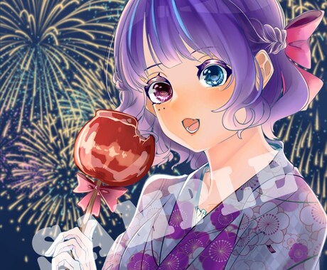 きらきらとした可愛い女の子描きます 可愛い女の子やカッコイイ女の子なんでもお任せください イメージ2