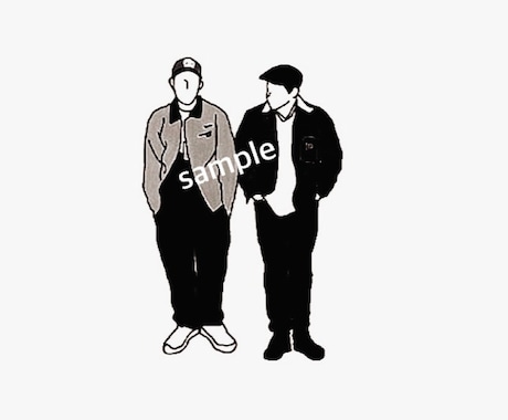 シンプルでお洒落なイラスト作成します プレゼントやお部屋のインテリアに☺︎ イメージ1