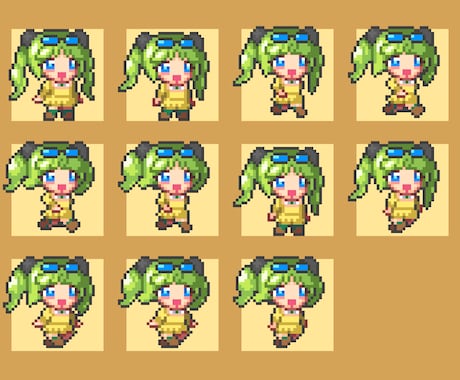 ゲーム制作経験者がゲーム用ドット絵描きます アニメーション対応、Unity2D向けなど可能です！ イメージ2