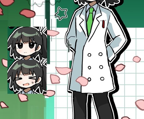 可愛い絵デフォルメの絵を書きます 彩度高め可愛いふんわりしたイラスト イメージ2