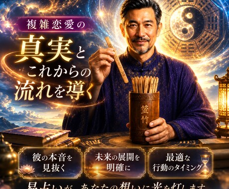 易経六十四卦で恋の運命を読み解きます 複雑な恋愛の真実とこれからの流れを導く鑑定 イメージ1