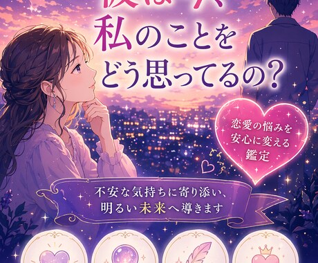 相手の本音と恋の行方を読み解き幸せな未来へ導きます 相手の気持ちと今後の展開を丁寧にお伝えします イメージ1