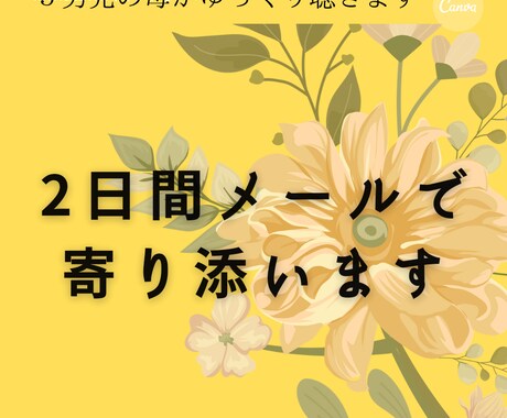 2日間しっかり寄り添います ５児の母がサポートしますので安心してくださいね。 イメージ1