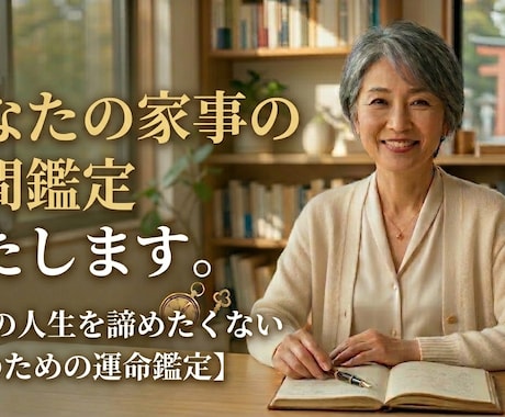 あなたの家事の合間、鑑定致します 自分の人生を諦めたくない主婦のための運命鑑定 イメージ1