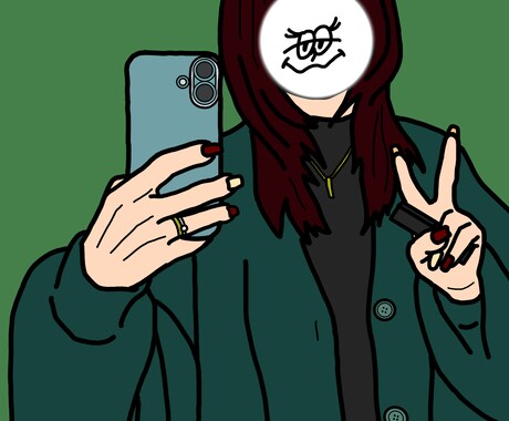 写真をまんまイラスト化します 写真をそのままイラストにします^^目無しでおしゃれに☺︎ イメージ2