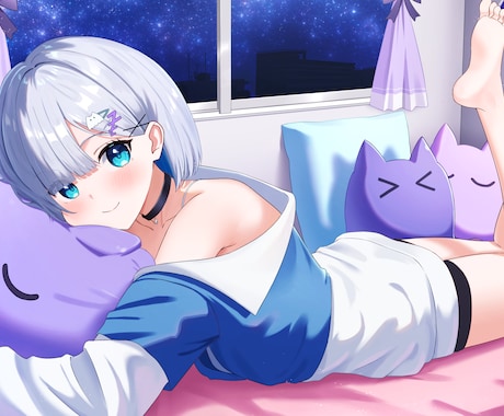 動画サムネイルや表紙、一枚絵など幅広くかきます 『可愛い』イラストをお描きします イメージ1