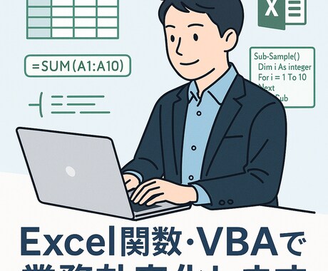 Excel関数やVBAで業務効率化します 複雑な表や作業を自動化し時間を削減します イメージ1