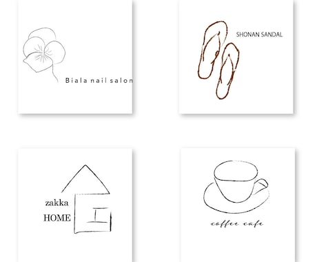 優しいタッチの手書きイラストロゴをお作りします シンプルでワンポイントのイラストを添えて… イメージ1