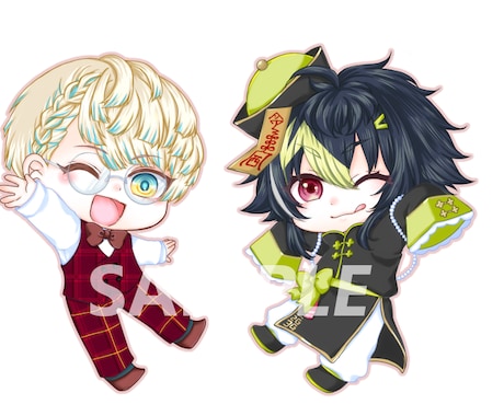 かわいいミニキャライラスト作成します キラキラかわいいイラストを作成します。 イメージ2
