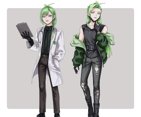 立ち絵イラスト制作承ります 【厚塗り】ゲーム／TRPG／IRIAM 高品質な立ち絵 イメージ2