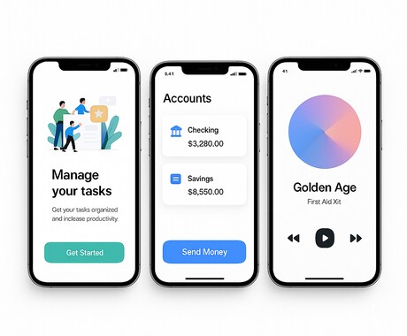 FigmaでアプリのUIをデザインします 使いやすく魅力的なアプリ画面を制作します イメージ2