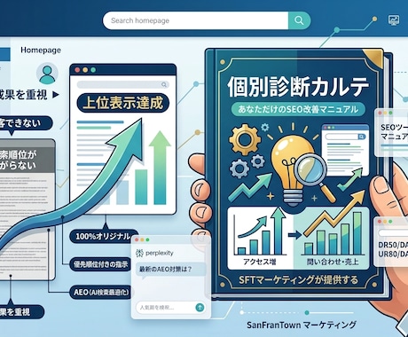 SEO内部対策のサイト改善提案書を作成ます SEOマーケッターによる検索上位を目指すホームページ分析 イメージ2