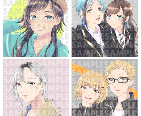 カワイイからクールまで！イラストお描きします 写真からの似顔絵、オリジナルキャラもOK！ イメージ2