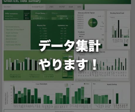 Excelでデータ集計やります Excelのデータ集計お任せください! イメージ1
