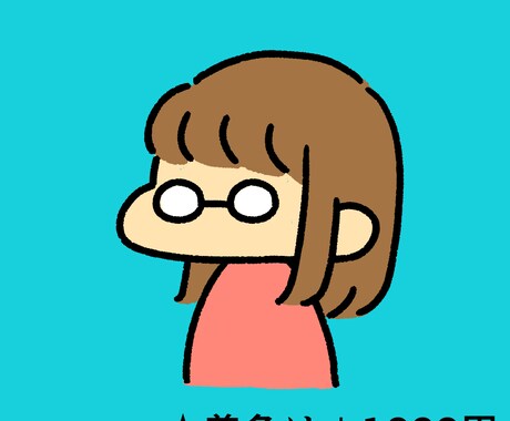 最安値！おしゃれかわいい似顔絵イラスト描きます 実績多数☆アイコンや名刺などに使えるおしゃかわ似顔絵描きます イメージ2