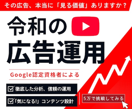 認定資格者が最新のYoutube広告運用を行います Youtubeの広告運用・分析・クリエイティブ設計を行います イメージ1