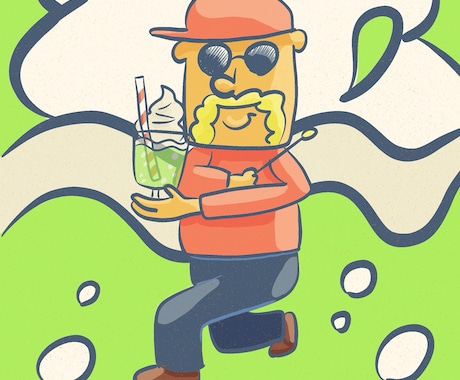 ポップでストーリーのあるイラストを作成します アイコン、ラベルデザイン、オリジナルグッズ作成など イメージ2