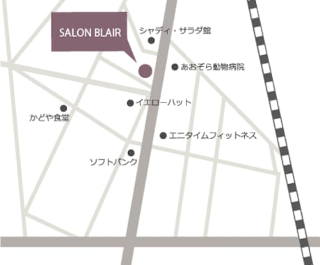 地図をお作りいたします 店舗や施設への案内地図を作成します。 イメージ1