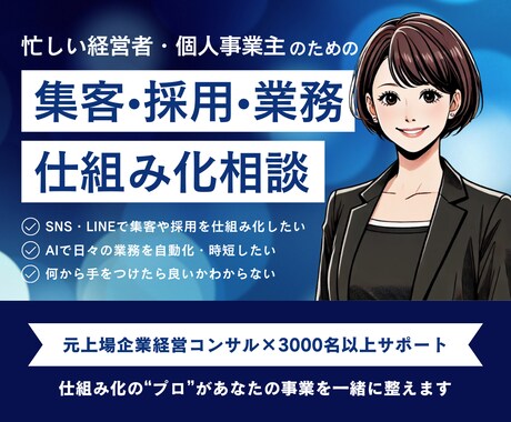 集客×採用×業務効率化のプロが解決策ご提案します 課題と解決策、最低10個はご提示します！ イメージ1