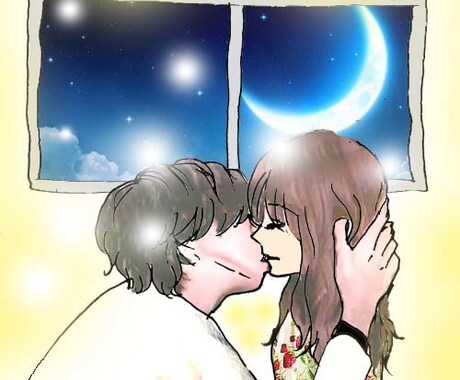 小説の挿し絵や表紙のイラスト描きます 背景が写真のような美しい水彩風イラスト イメージ2