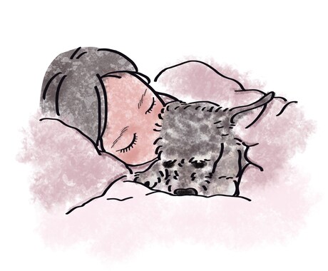 写真をもとに絵本風のイラスト作成ます 柔らかくてかわいい絵本風のイラストを作成します。ペットも可！ イメージ2