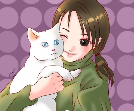ペットのSNSアイコン用イラスト作成します 目を引くイラストで、フォロワー獲得しましょう！ イメージ2
