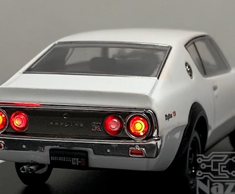 スカイライン2000GT-RにLED電飾します ウインカー点滅やリモコン操作も可能です!! イメージ2