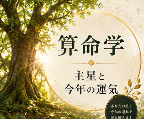 算命学◆あなたの主星と今年の運気を視ます 【お試し鑑定】まずは自分の主星を知り、本質を知ることから イメージ1