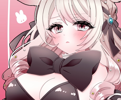 商用利用OK！きらきら瞳のかわいい絵を制作します アイコンや配信素材にぴったりのイラストをお届けします！ イメージ1