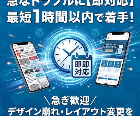 WordPress修正「即対応」で解決します イメージ1