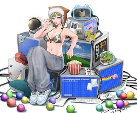 サムネ等に使える一枚絵描きます あなたに寄り添ったイラストを提供します イメージ1