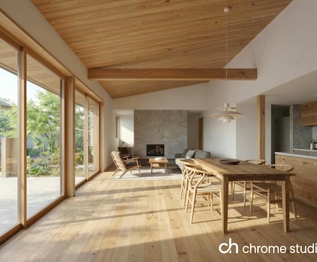 高品質な住宅の外観・内観CGパースを制作します 構図・光・素材感にこだわった、印象に残る建築CG イメージ2
