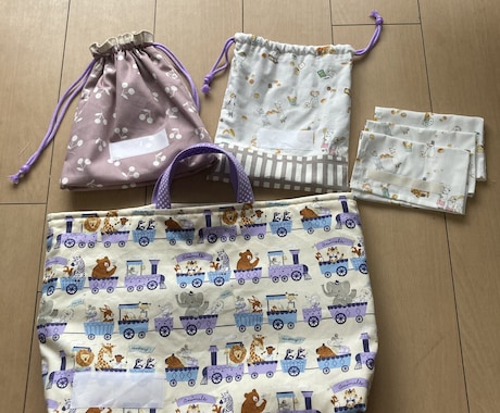 裁縫代行を承ります 入園・入学準備、ベビーグッズなどご希望に応じてお作りします。 イメージ2