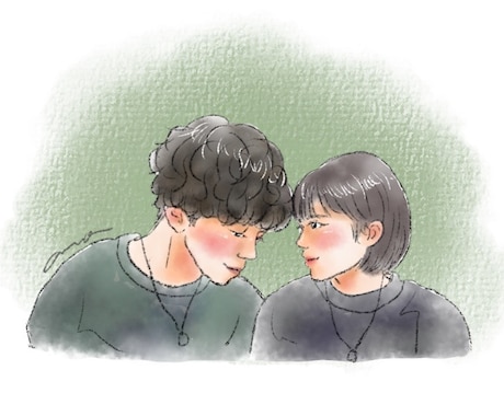 大切な瞬間をイラストにいたします 【スタートアップキャンペーン】1500円で2名様まで描きます イメージ2