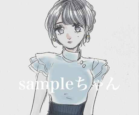 お姉さん描きます アナログスキャン＋デジタル着色で他に無いイラストタッチ イメージ2