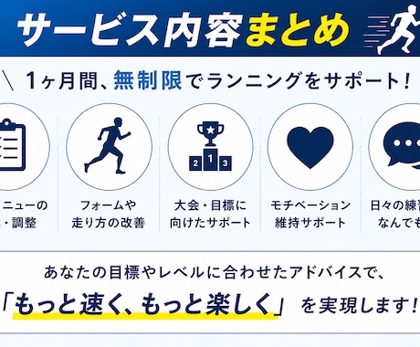 初心者歓迎！伴走型でランニングをサポートします 【1ヶ月無制限】ランニングのお悩みを何でも相談できます！ イメージ2