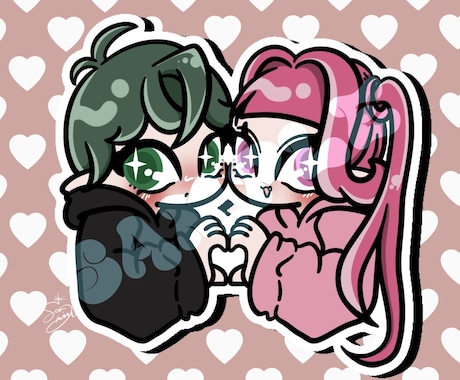 カラフルポップなアイコン描きます 個性を活かした、あなただけのイラスト イメージ1