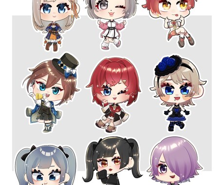 もちもちで可愛いちびキャラ描きます グッズやSNSのアイコンなどに！可愛いイラスト描きます！ イメージ2