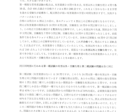 第一種衛生管理者試験の必勝法を教えます 調査受験を繰り返し出題情報を配信しております イメージ2