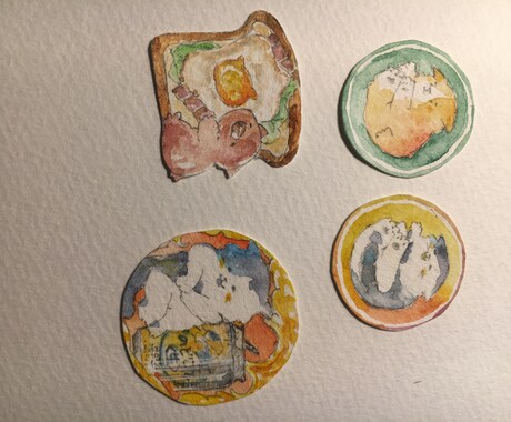 ご飯やお菓子、商品紹介イラスト描きます おいしい食べ物や小物を水彩画で作成致します！ イメージ2