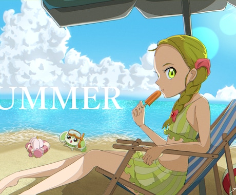 クールで少しレトロなアニメ塗りイラストを制作します イラストを使用したポスター、チラシを制作したい方におすすめ！ イメージ2