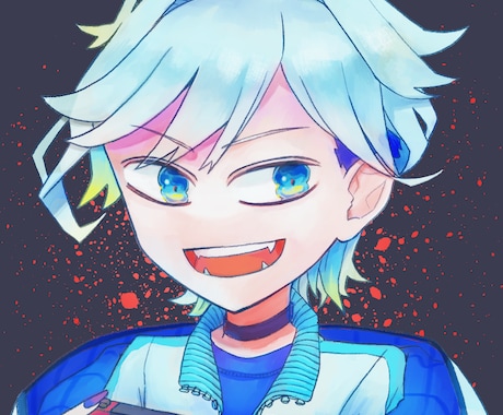 ポップな絵柄でアイコン描きます キャッチーで目に入りやすいアイコンに イメージ1