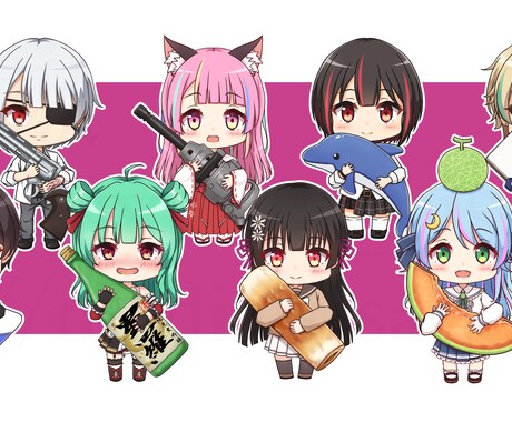 イラストオーダー キャラクターイラスト描きます WEB・動画・広告など商用利用可！何でもお描きします。 イメージ2
