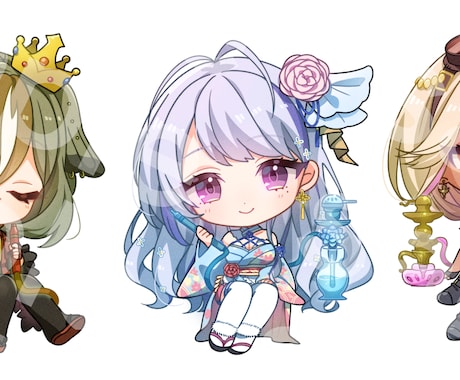 お値下げ中！SDイラストを制作します アイコン、動画、個人鑑賞などにお使いいただけます。 イメージ2