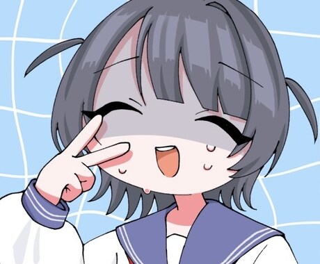 ポップなアイコン、サムネイラスト描きます 元気や個性を強調したい方に！活き活きした顔が得意です♡ イメージ1