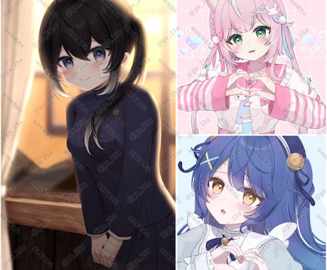 かわいいイラスト作成します 夢絵、創作、コテ同、活動、なんでも描きます！ イメージ1
