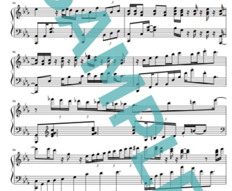 耳コピでピアノ楽譜を作成します 高品質音源によるデモ音源も提供します。アレンジも対応可です イメージ2