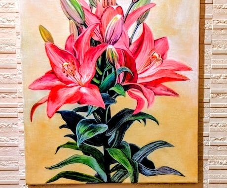 庭の花、ペット等描きます そのまま飾れる。プレゼント・記念品に。 イメージ2